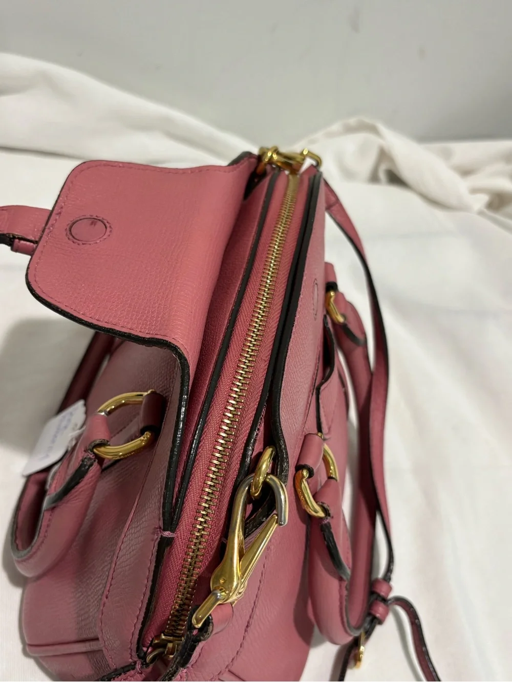 Authentic Burberry Banner Small Pink Leather Satchel Crossbody w/ certificate - Picture 15 of 15